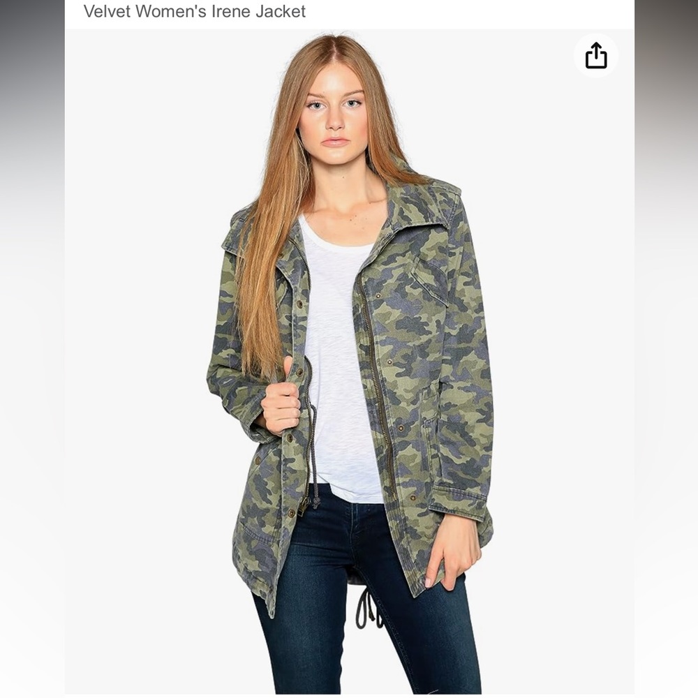 Army Twill Jacket size small brand is Velvet by Graham & Spencer